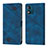 Custodia Portafoglio In Pelle Cover con Supporto YB1 per Motorola Moto E13 Blu