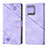 Custodia Portafoglio In Pelle Cover con Supporto YB1 per Motorola Moto Edge 40 Pro 5G Viola