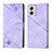 Custodia Portafoglio In Pelle Cover con Supporto YB1 per Motorola Moto G53j 5G Viola