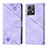 Custodia Portafoglio In Pelle Cover con Supporto YB1 per Motorola Moto G84 5G Viola