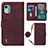 Custodia Portafoglio In Pelle Cover con Supporto YB1 per Nokia C12