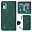 Custodia Portafoglio In Pelle Cover con Supporto YB1 per Nokia C12 Plus