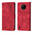 Custodia Portafoglio In Pelle Cover con Supporto YB1 per Nokia C200 Rosso