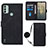 Custodia Portafoglio In Pelle Cover con Supporto YB1 per Nokia C31