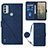 Custodia Portafoglio In Pelle Cover con Supporto YB1 per Nokia C31