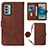 Custodia Portafoglio In Pelle Cover con Supporto YB1 per Nokia G22