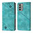 Custodia Portafoglio In Pelle Cover con Supporto YB1 per Nokia G400 5G Verde