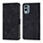 Custodia Portafoglio In Pelle Cover con Supporto YB1 per Nokia X30 5G Nero