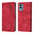 Custodia Portafoglio In Pelle Cover con Supporto YB1 per Nokia X30 5G Rosso