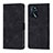 Custodia Portafoglio In Pelle Cover con Supporto YB1 per Oppo A16 Nero