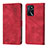 Custodia Portafoglio In Pelle Cover con Supporto YB1 per Oppo A16 Rosso