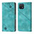 Custodia Portafoglio In Pelle Cover con Supporto YB1 per Oppo A16K Verde