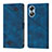 Custodia Portafoglio In Pelle Cover con Supporto YB1 per Oppo A17 Blu