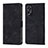 Custodia Portafoglio In Pelle Cover con Supporto YB1 per Oppo A18 Nero