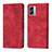 Custodia Portafoglio In Pelle Cover con Supporto YB1 per Oppo A57 5G Rosso