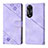 Custodia Portafoglio In Pelle Cover con Supporto YB1 per Oppo A58 5G Viola