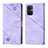 Custodia Portafoglio In Pelle Cover con Supporto YB1 per Oppo A96 5G Viola