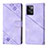 Custodia Portafoglio In Pelle Cover con Supporto YB1 per Oppo Reno9 5G Viola