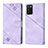 Custodia Portafoglio In Pelle Cover con Supporto YB1 per Samsung Galaxy A02s Viola