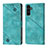 Custodia Portafoglio In Pelle Cover con Supporto YB1 per Samsung Galaxy A13 5G Verde