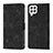 Custodia Portafoglio In Pelle Cover con Supporto YB1 per Samsung Galaxy A22 4G Nero