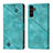 Custodia Portafoglio In Pelle Cover con Supporto YB1 per Samsung Galaxy Jump3 5G Verde