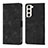 Custodia Portafoglio In Pelle Cover con Supporto YB1 per Samsung Galaxy S23 Plus 5G Nero