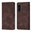 Custodia Portafoglio In Pelle Cover con Supporto YB1 per Sony Xperia 1 IV Marrone