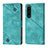 Custodia Portafoglio In Pelle Cover con Supporto YB1 per Sony Xperia 1 IV Verde