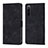 Custodia Portafoglio In Pelle Cover con Supporto YB1 per Sony Xperia 5 IV Nero