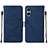 Custodia Portafoglio In Pelle Cover con Supporto YB1 per Sony Xperia 5 V