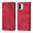 Custodia Portafoglio In Pelle Cover con Supporto YB1 per Xiaomi Poco C50 Rosso