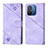 Custodia Portafoglio In Pelle Cover con Supporto YB1 per Xiaomi Poco C55 Viola
