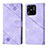 Custodia Portafoglio In Pelle Cover con Supporto YB1 per Xiaomi Redmi 10 India Viola