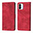 Custodia Portafoglio In Pelle Cover con Supporto YB1 per Xiaomi Redmi A2 Plus Rosso
