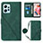 Custodia Portafoglio In Pelle Cover con Supporto YB1 per Xiaomi Redmi Note 12 4G Verde