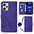 Custodia Portafoglio In Pelle Cover con Supporto YB1 per Xiaomi Redmi Note 12 Explorer Viola