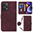 Custodia Portafoglio In Pelle Cover con Supporto YB1 per Xiaomi Redmi Note 12 Turbo 5G Rosso