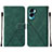 Custodia Portafoglio In Pelle Cover con Supporto YB2 per Huawei Honor 90 Lite 5G Verde