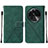 Custodia Portafoglio In Pelle Cover con Supporto YB2 per Oppo Find X6 5G Verde