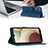 Custodia Portafoglio In Pelle Cover con Supporto YB2 per Samsung Galaxy A12