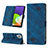 Custodia Portafoglio In Pelle Cover con Supporto YB2 per Samsung Galaxy A22 4G