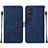 Custodia Portafoglio In Pelle Cover con Supporto YB2 per Sony Xperia 1 V