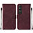 Custodia Portafoglio In Pelle Cover con Supporto YB2 per Sony Xperia 1 V