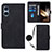 Custodia Portafoglio In Pelle Cover con Supporto YB2 per Sony Xperia 5 V Nero