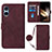 Custodia Portafoglio In Pelle Cover con Supporto YB2 per Sony Xperia 5 V Rosso