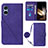 Custodia Portafoglio In Pelle Cover con Supporto YB2 per Sony Xperia 5 V Viola