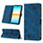 Custodia Portafoglio In Pelle Cover con Supporto YB2 per Sony Xperia Ace III