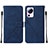 Custodia Portafoglio In Pelle Cover con Supporto YB2 per Xiaomi Civi 2 5G Blu