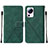 Custodia Portafoglio In Pelle Cover con Supporto YB2 per Xiaomi Civi 2 5G Verde